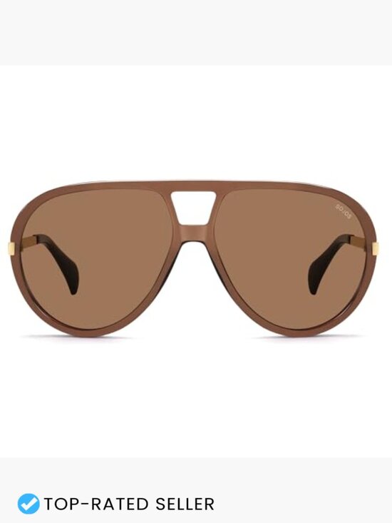 Retro Oversized Aviator Polarized Sunglasses Vintage Shield Shades main image 4